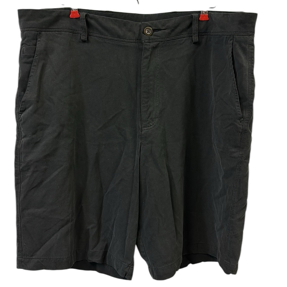 Silk Island Republic Black A Declaration Of Style Flat Front Shorts Mens XXL